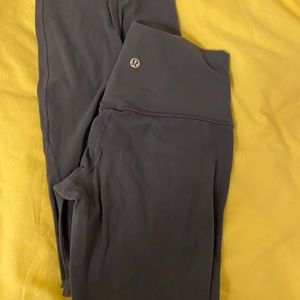 Dark grey cropped align leggings